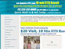 Tablet Screenshot of losangelesstd.com